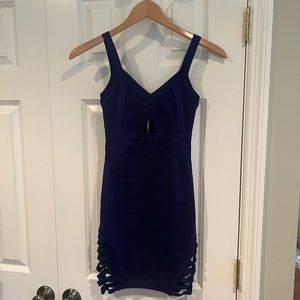 GUESS cut out bandage dress Color Navy Size XS